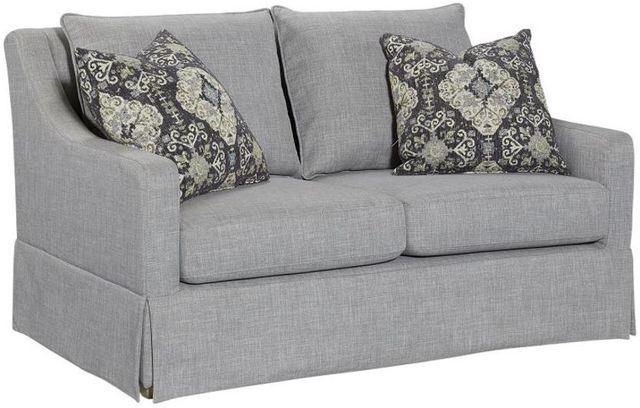 Bernards Citrus Heights Gray Pioneer Loveseat-0