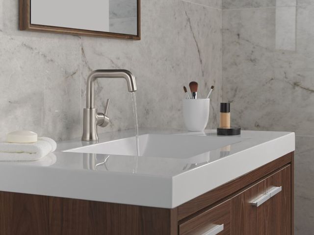 Delta Trinsic® Stainless Single Handle Lever Bathroom Faucet-1