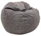 CordaRoy's® Gray Sueded Denim Full Bean Bag-0