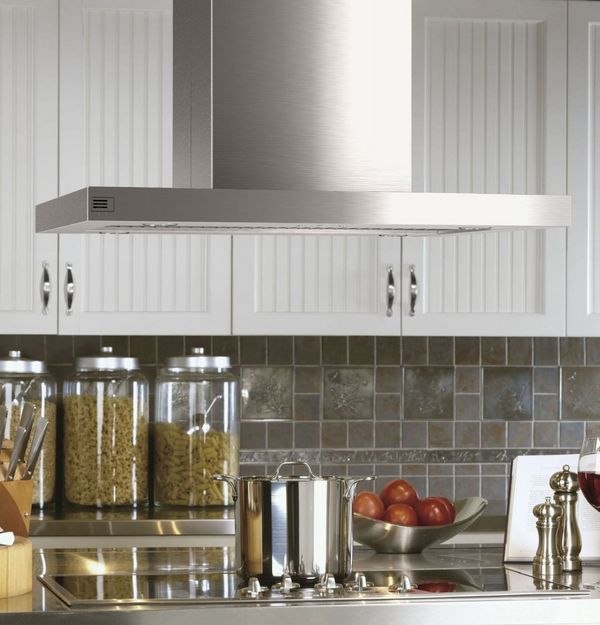 GE Profile 36" Stainless Steel Island Range Hood