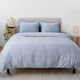 Hush Iced 3-Piece Light Blue Queen Duvet Cover Set-2