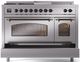 Ilve® Nostalgie II Series 48" Stainless Steel Pro Style Dual Fuel Range-4