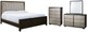 Signature Design by Ashley® Maretto 4-Piece Two-Tone Queen Upholstered Panel Bed Set-0