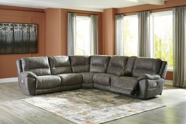 Signature Design by Ashley® Cranedall 6-Piece Quarry Power Reclining Sectional-2