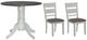 Liberty Furniture Brook Bay 3-Piece Carbon Gray/Textured White Optional Drop Leaf Dining Set-0