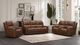 BarcaLounger® Pierce Homerun Cinnamon Leather Power Recliner-2