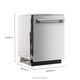 KitchenAid® 24" PrintShield™ Stainless Steel 360° Max Jets™ Third Rack Top Control Built-In Dishwasher with ProDry™ System-1