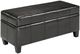 Brassex Inc. Espresso Storage Ottoman-0