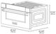 ZLINE Autograph Edition 30" 1.2 Cu. Ft. Black Stainless Steel Built-in Microwave Drawer with Champagne Bronze Helix Handle-1