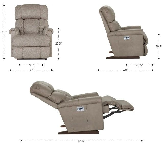 La-Z-Boy® Pinnacle Java Power Wall Recliner with Headrest and Lumbar-2