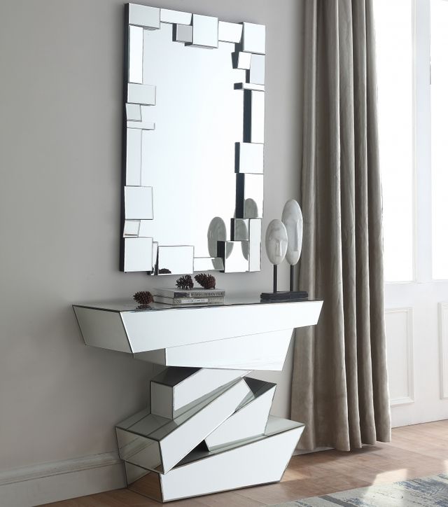 Meridian Furniture Jade Mirrored Console Table-3