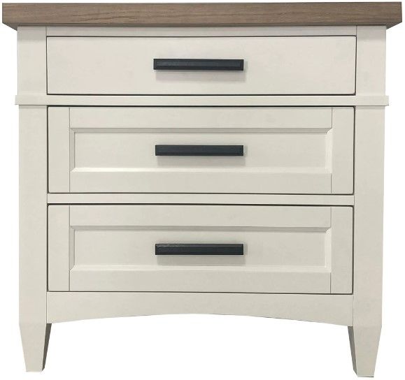 Parker House® Americana Modern Cotton Nightstand with Charging Station-1