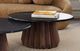 Bassett Mirror Jennings Black Nesting Small Cocktail Table with Brown Base-2