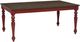 Powell® Trimble Brown Dining Table with Red Base-0