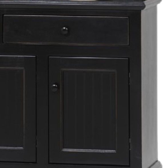 American Heartland Manufacturing Poplar Black Buffet-1