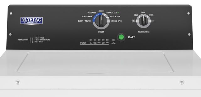 Maytag Commercial Single-Load Non-Vend Top-Load Washer - White-1