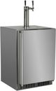 Marvel 5.7 Cu. Ft. Stainless Steel Twin Tap Outdoor Beer Cooler/Kegerator-0