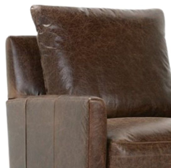 Rowe® Customizable Lilah Leather Swivel Glider Chair-1