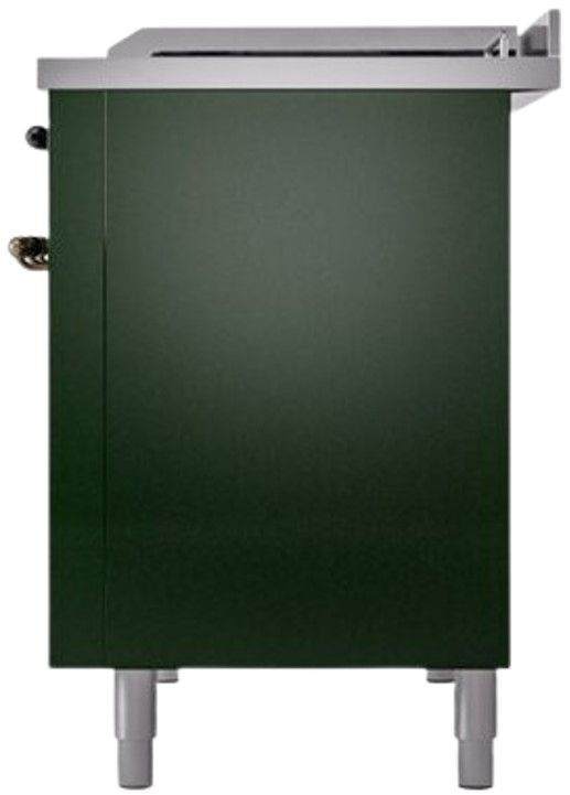 Ilve® Nostalgie II Series 48" Emerald Green Pro Style Dual Fuel Range-2