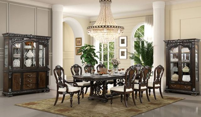 Furniture of America® Promenade 2-Piece Dark Brown Arm Chair Set-1