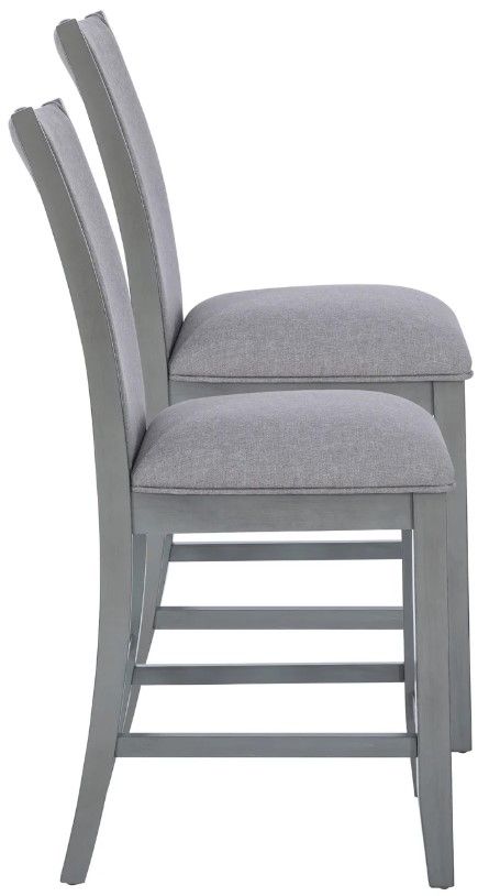 Powell® Bellevue 2-Piece Gray Counter Stool Set-4