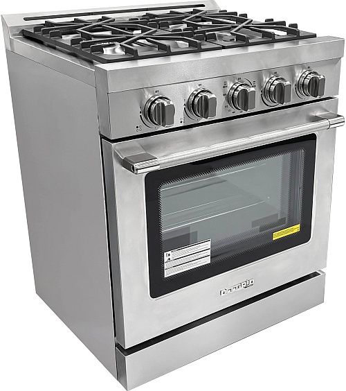 Unique® Appliances Classic Retro 30" Stainless Steel Slide-In Propane Gas Range-2