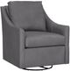 Bassett® Furniture Customizable Sloan Leather Slope Arm Swivel Chair-0