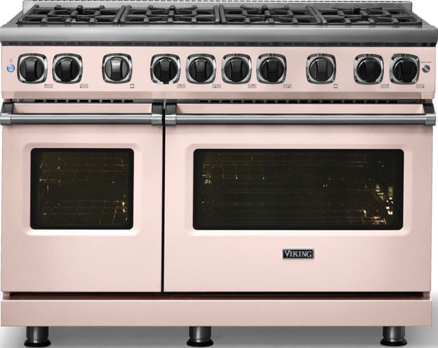 Viking® 7 Series 48'' Blush Pro Style Gas Range-2