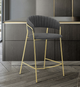 Armen Living Nara Gold/Gray 26" Counter Stool-2