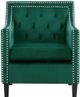 Mazin Furniture Grazioso Forest Green Upholstered Accent Chair-1