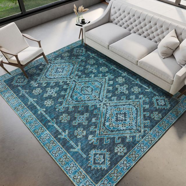 Dalyn™ Rug Company Brisbane BR2 Navy 5'x8' Area Rug-3