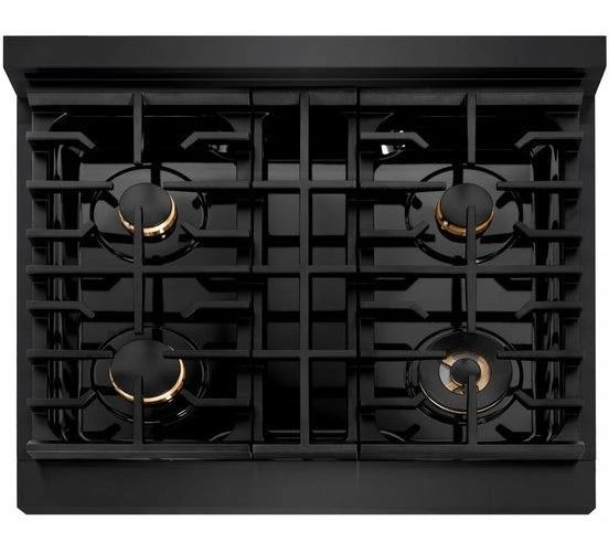 ZLINE Autograph Edition 30" Black Stainless Steel Pro Style Gas Range-3