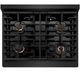 ZLINE Autograph Edition 30" Black Stainless Steel Pro Style Gas Range-3