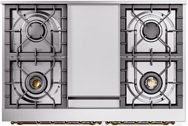 Ilve® Nostalgie II Series 40" Custom RAL Color Pro Style Dual Fuel Range-2