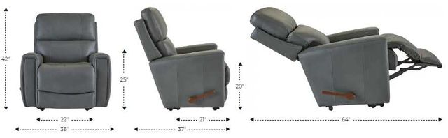 La-Z-Boy® Apollo Graphite Manual Wall Recliner-2