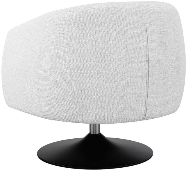 Coaster® Dave Beige/Matte Black Swivel Accent Chair-2