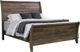 Coaster® Frederick Weathered Oak Eastern King Sleigh Panel Bed-0