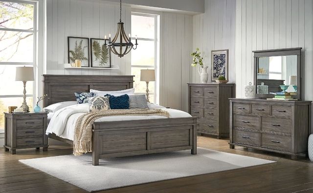 A-America® Glacier Point Graystone Queen Panel Bed-2