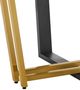 Armen Living Joana Walnut Dining Table with Black/Gold Base-3