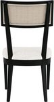 Riverside Furniture Laguna 2-Piece Ebony Drift/White Cane Upholstered Side Chair Set-4
