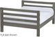 Crate Designs™ Furniture Graphite Full Ladder End Lower Youth Bunk Bed-0