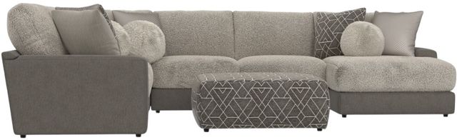 Jackson Furniture Canyon 5-Piece Fawn/Umber Right-Arm Facing Sectional and Ottoman-3