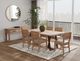 International Furniture Direct Natural Parota Brown Rectangular Dining Table-2