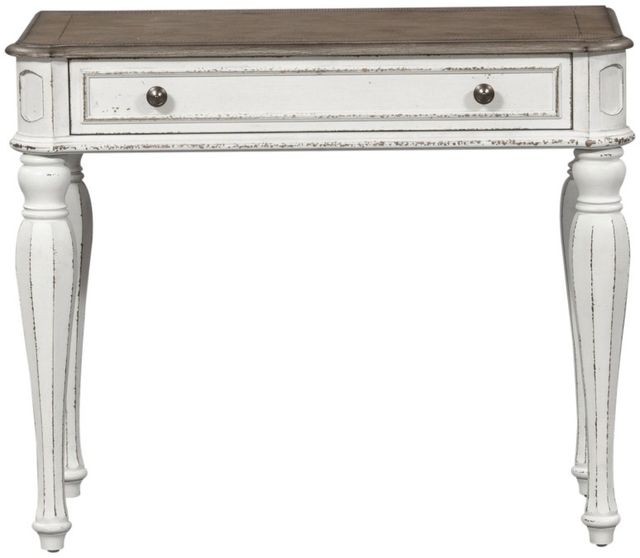 Liberty Furniture Magnolia Manor Antique White/Weathered Bark Accent Desk-2