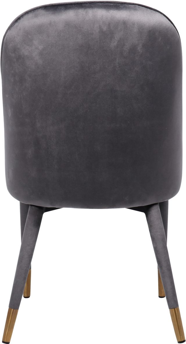 Meridian Furniture Belle Gray Velvet Dining Chair-3