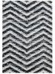 A & B Home Black/White 2.5'x4' Denim Rug-1