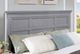 Furniture of America® Castlile 4-Piece Gray Full Bedroom Set-5