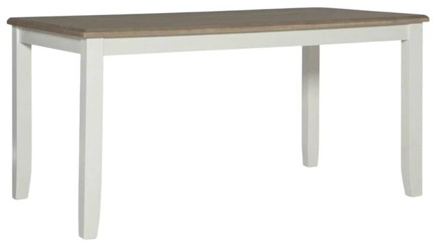 Powell® Jane Gray Dining Table with Vanilla Base-0