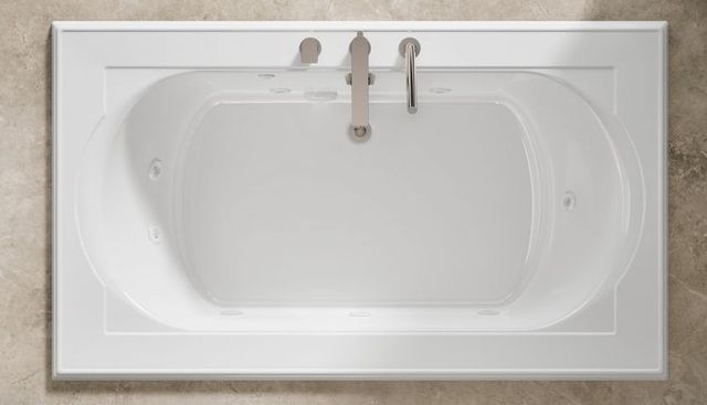 KOHLER® Memoirs® Biscuit 72" x 42" Whirlpool Drop-In Bath-3