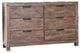 Furniture of America® Wynton Weathered Light Oak Dresser-0